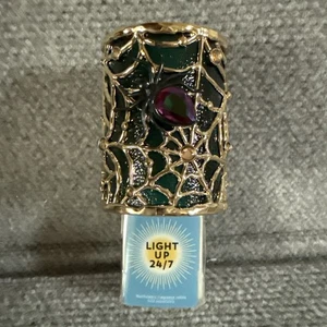 Bath & Body Works Spider Web Jeweled Wallflower Night Light Plug In Halloween - Picture 1 of 4