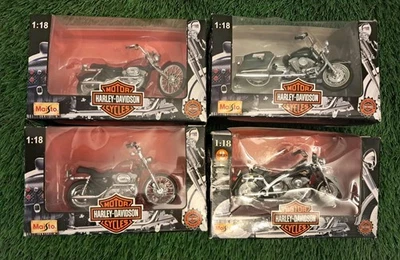 Harley-Davidson Sportster Roadster Fat Boy 1997 98 XL 1200C diecast Maisto 1/18 Foto 1 de 4