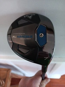 Callaway Paradym Ai Smoke Max Fast 22* 7-wood w/ New ProLaunch Blue 60g Stiff - Picture 1 of 16