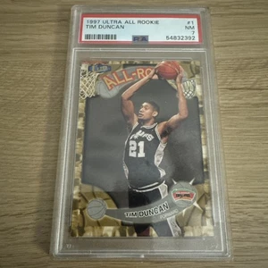 1997 Fleer Ultra Tim Duncan All-Rookie Insert PSA 7 - Picture 1 of 2