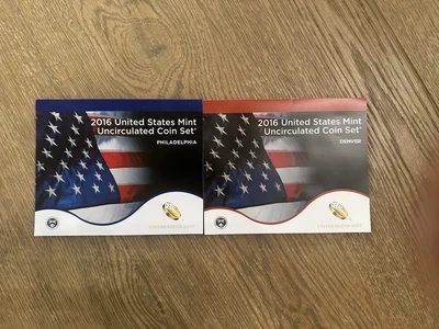 2016 United States Mint Uncirculated Coin Set Denver and Philadelphia - Image 1 of 3