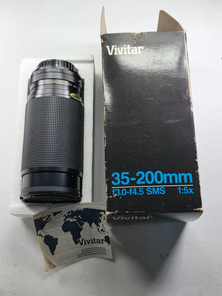Vivitar MC 35-200mm f/3.0-1.5x SMS Focusing Zoom Lens Canon - Image 1 of 1