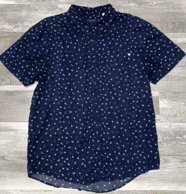 Guess Mens Button Up Shirt Slim Fit Preppy Beach Casual Floral Sz Large - Image 1 of 4