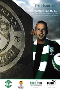 Hibernian v NK Maribor 10/11 Europa League programme - Picture 1 of 1