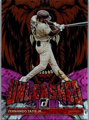 2022 Donruss #UL-1 Fernando Tatis Jr. Unleashed Pink Fireworks - Image 1 of 2
