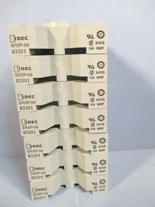 IDEC Relay Base Socket 10A 300V Lot of Seven 93301 SR3P-06 - Picture 1 of 5