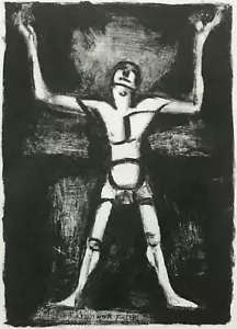 FRENCH MODERNISM Aquatint ~ GEORGES ROUAULT ~ 1927 Paris CIRCUS JUGGLER - Picture 1 of 4