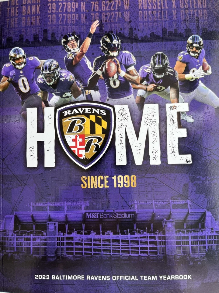 2023 BALTIMORE RAVENS YEARBOOK NFL FOOTBALL PROGRAM SUPER BOWL? HARBAUGH HOF - Image 1 of 1