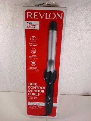 REVLON Perfect Heat Curling Iron 1" Ceramic Barrel New & Improved Design - Image 1 of 4