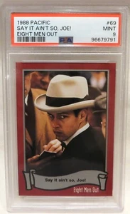 Say It Ain't So Joe D. B. Sweeney **PSA 9** 1988 Pacific Eight Men Out #69 Pop 2 - Picture 1 of 2