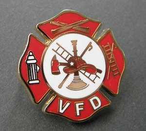 INSIGNIA DE PIN DE SOLAPA ESCUDO DEL DEPARTAMENTO DE BOMBEROS VOLUNTARIO 1 PULGADA - Imagen 1 de 1
