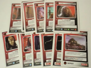 Lot 14 Star Trek CCG White Border Klingon Cards: Crew & Ship - Picture 1 of 6