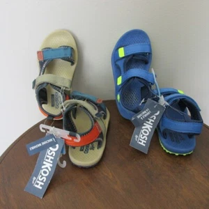 NEW TODDLER BOYS OSHKOSH WASHABLE HORCHATA SANDALS SEE SIZES AND COLORS - Picture 1 of 19