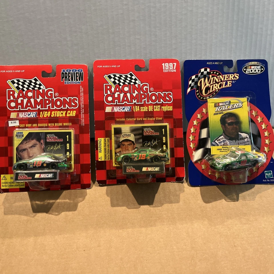 Bobby Labonte #18 Nascar Diecast Car  6 Car Lot - Original Boxes NOS - Image 1 of 4