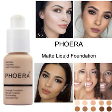 PHOERA Foundation Matte Oil Concealer Liquid Beauty Portable Full Coverage Makeu