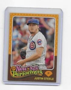 JUSTIN STEELE 2024 TOPPS HERITAGE NEW AGE PERFORMER #NAP-25 CHICAGO CUBS - Bild 1 von 2