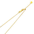 Chaîne de câble rouleau réglable en or jaune massif 14 carats 1,0 mm - 20"