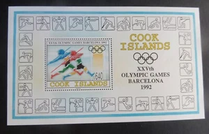 Islas Cook 1992 Juegos Olímpicos como nuevo ms1310 montado como nuevo UM - Imagen 1 de 1