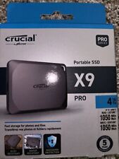 New Sealed Crucial X9 Pro 4TB USB-C Portable External SSD (CT4000X9PROSSD9) New