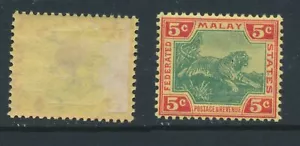 MALAYA/FED.STATES, 1904 5c mult. Block CA VLMM,SG39,cat GBP12 - Picture 1 of 1