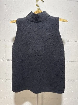 Christopher & Banks Medium Black sleeveless turtleneck sweater EUC - Image 1 of 4