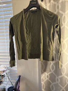 Banana republic open / Button front cardigan sweater army green long sleeve SM - Picture 1 of 12