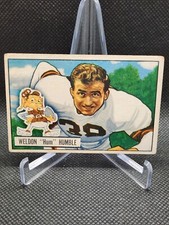 1951 Bowman Set-Break #  1 Weldon Humble Cleveland Browns Football Card 