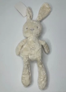 Mamas & Papas Chime Bunny Rabbit Plush Tan Brown Stripes Heart Nose Stuffed NEW - Picture 1 of 8