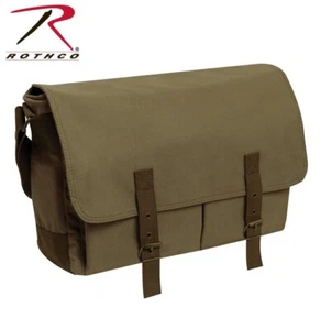 Rothco Deluxe Vintage Canvas Messenger Bag - Olive Drab - Picture 1 of 1