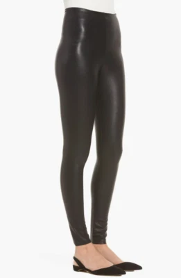 Leggings Commando de cuero sintético tiro alto sin costuras negros para mujer talla M NUEVO Foto 1 de 4