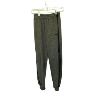 Adidas Youth Elastic Waist Athletic Sweatpants With Side Stripes Gray Size 14-16 - Picture 1 of 6