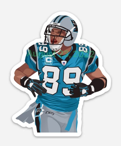 Steve Smith #89 MAGNET - Carolina Panthers Hardhat Man Cave NFL Vector art Cover