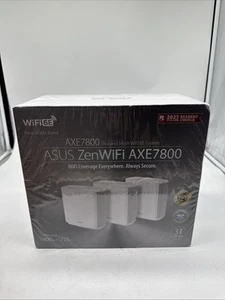 ASUS - ZenWiFi AXE7800 WiFi 6E Tri-band Mesh Router (3-Pack) - White. s3 - Picture 1 of 4