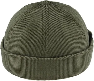 Unisex Krempe Docker Cap Retro Matrosenmütze verstellbar Baumwolle Beanie Skullcap - Bild 1 von 9