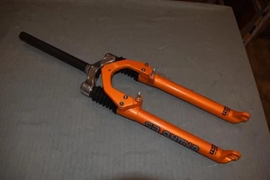 SR SUNTOUR mtb fork 26'' 1'' threadless 255 mm vintage 80mm traveler orange NOS - Picture 1 of 16