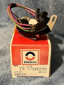 Corvette Neutral Safety & Backup Light Switch-1972-73-NOS - GM #6273357 Delco - Foto 1 di 4