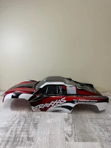 Fits Traxxas Slayer PRO 4x4 59076-3 - BODY shell, Red 15 cover & decals nitro - Picture 1 of 9