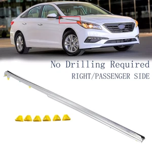 For 2015 2016 2017 Hyundai Sonata Front Fender Chrome Garnish Molding Trim Right - Picture 1 of 17