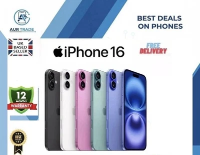 Apple iPhone 16 5G 128GB Unlocked Smartphone Brand New SEALED