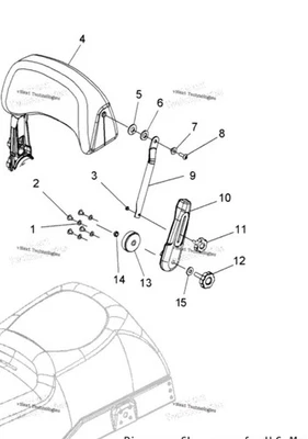 Polaris 7071484 Knob 5/16" Low Shoulder OEM – 2008-2012 IQ/WIDETRAK - Image 1 of 3