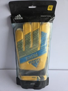 Adidas Yellow Protection Gear Predator Training Soccer Goalkeeper Gloves Size 12 - Picture 1 of 5