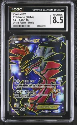 CGC 8.5 Yveltal EX 2014 XY Base Set 144/146 Ultra Rare Holo Pokemon Card - Image 1 of 2