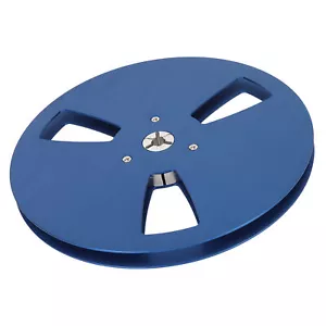 (Blue)1/4 7 Inch Empty Aluminum Alloy Take Up Reel To Reel Small Hub Univers ADS - Picture 1 of 23