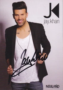 Jay KHAN - británico. Cantante pop, US5, ¡autógrafo original! - Imagen 1 de 1