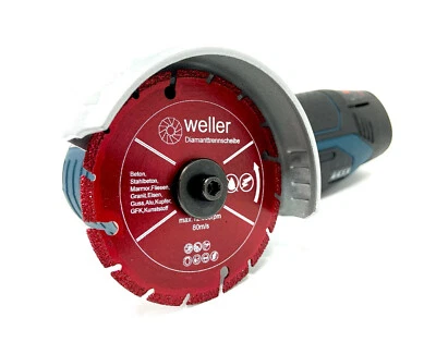 Diamanttrennscheibe Sägeblatt 76x10mm für Mini Akku Winkelschleifer Trennscheibe - Bild 1 von 4