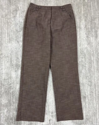 Брюки женские New Directions 8 коричневые прямые штанины - Изображение 1 из 4