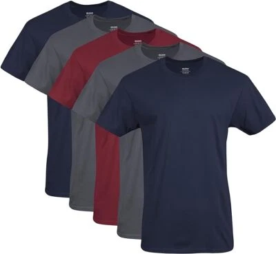 Gildan (5-pack) Bulk Solid Heavy Cotton Short Sleeve Blank Tee T-Shirt S-XL - Image 1 of 4