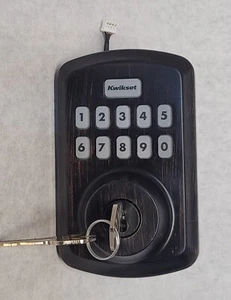 KWIKSET POWERBOLT 250 REPLACEMENT KEYPAD ONLY w/ KEYS Venetian Bronze Exterior - Picture 1 of 2