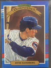 Ryne Sandberg Donruss Diamond Kings No.14 Error Card. No . After Inc