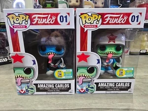 Funko Pop Amazing Carlos #01 Black Suit 480 pcs & Blue Suit 3000 pcs SDCC 2016 - Picture 1 of 6